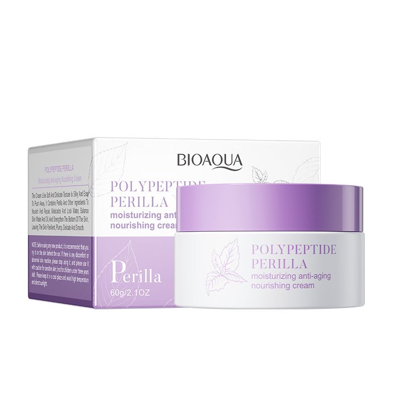 Crema idratante antirughe BIOAOUA Peptide Perilla 60 g Crema idratante rassodante antirughe per la cura delle linee sottili_voghion.com