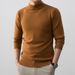 Heißverkaufte Männer 2025 Herbst Winter Neue Spezialgarn Halbrollkragen Einfarbig Casual Basis Herren Strickpullover_voghion.com