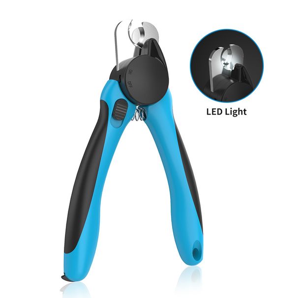 Pet Cleaning Tool LED Anti-Scratch Bloodline Cat Dog Nail Clipper With Light_voghion.com
