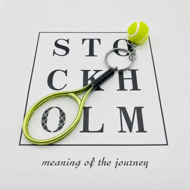 Drahtanhänger Simulation Mini Tennisschläger Schlüsselanhänger Sportgerät Geschenk_voghion.com