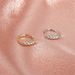 Korean version of simple geometric zircon hollow ear clip cold wind temperament one-piece no hole earrings earrings women's_voghion.com