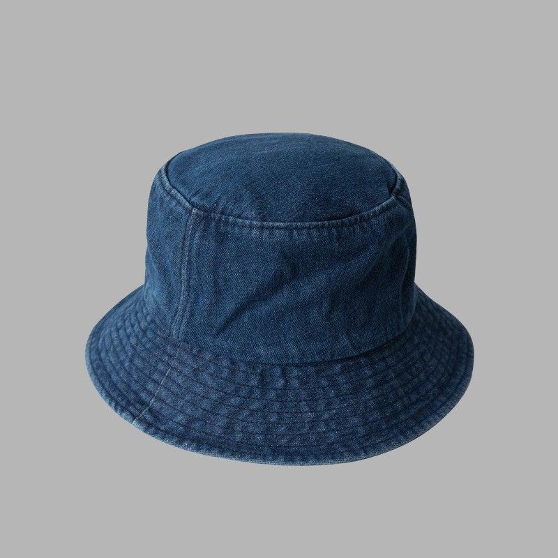Fashion Retro Washed Cowboy Bucket Hat Women Men Wide Brim Sunhat Spring Summer Solid Color Denim Panama Fisherman Cap_voghion.com