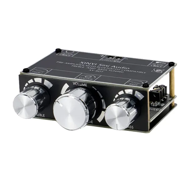 XY-BDT Bluetooth 5.1 Decoder board two-channel stereo high-low tone front stage module AUX Power Amplifier speaker Audio_voghion.com