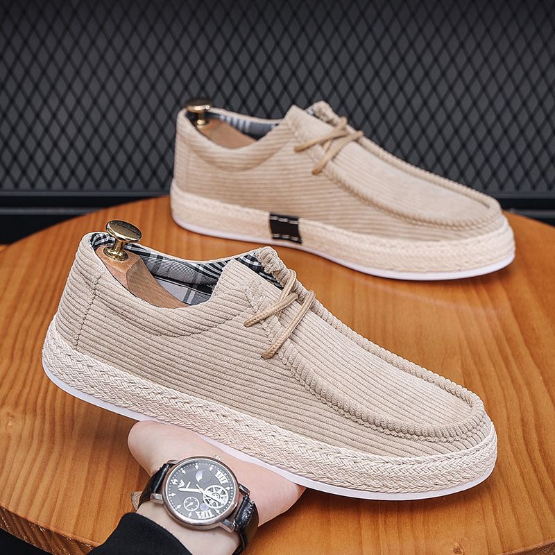 2025 Hierscht Nei Männer Casual Single Flat Bottom Segelschong mat mëller Sohle Liicht Fëscher Sports Boardschuhe 05A34_voghion.com