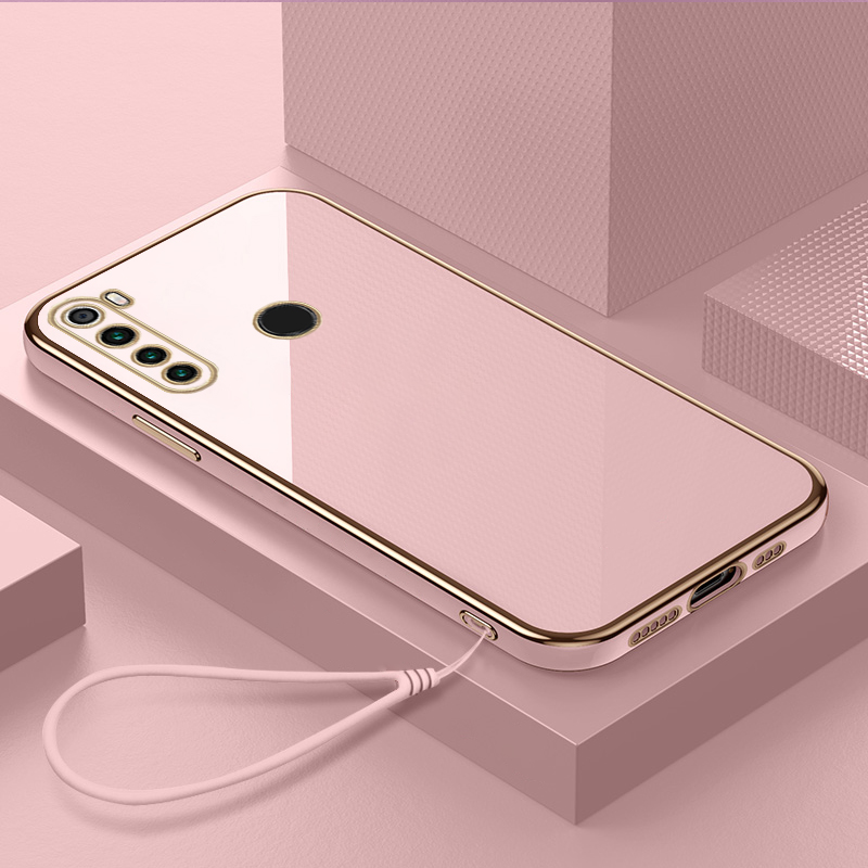 Luxury Square Plating Silicone Phone Case for Xiaomi Redmi Note 8 2021 8T 8A 7 5 Pro Coque Ultra Thin Protection Soft Back Cover_voghion.com