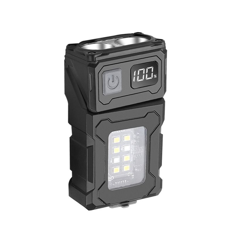 Nytt COB+LED digitalt display sterkt arbeidslys med 180° roterende magnetsug venter på utgang advarsel i nødstilfelle_voghion.com