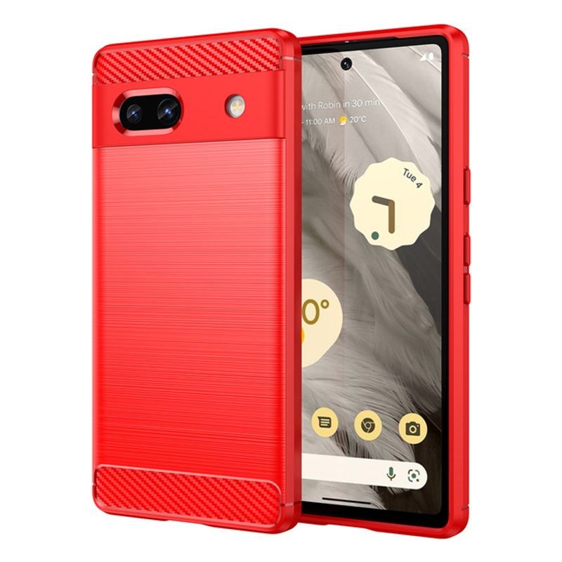 Kuelefaserhülle fir Google Pixel 8 7 7A 6A 6 8 Pro 5A 5 4A 4 3 XL 3A mëll Silikon stoossfest Telefon Réckhülle_voghion.com