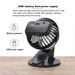 USB Rechargeable 3 Speeds Mini Cooling Fan Clip On Desk Baby Stroller Portable_voghion.com