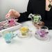 High-Value Animal Personality Bar Home Ins Style Niche Design And Saucer Set Transparent Relief Glass Cup_voghion.com