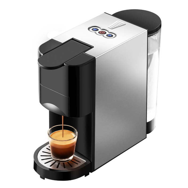 ZZUOM Automatic Capsule Coffee Machine For Home & Office, Compact Espresso Maker With Multi-Capsule Compatibility, Stainless Steel & PP Construction_voghion.com