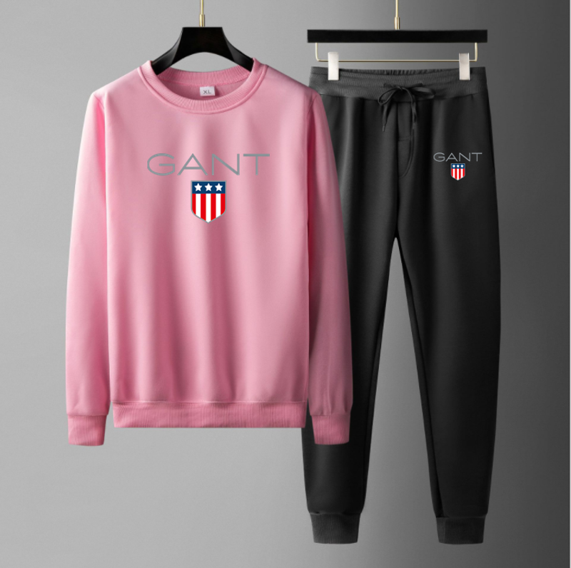 Ensemble de sport 2 pièces pour homme, sweat à capuche et pantalon de jogging, col rond, décontracté et chaud, collection automne et hiver_voghion.com