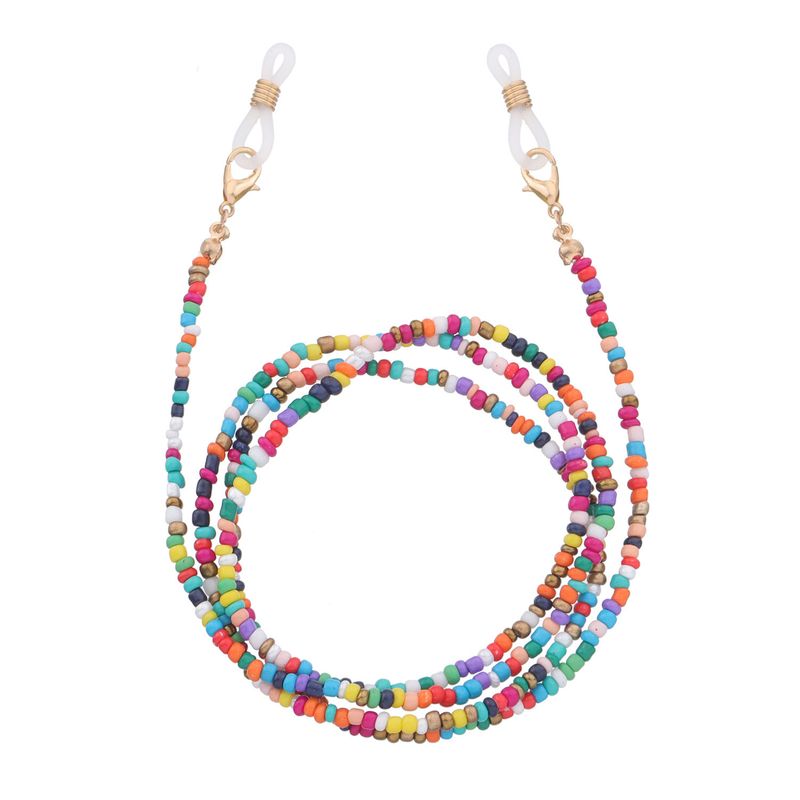Accessori Portaocchiali multifunzionale con perline colorate per mascherina da donna, catena a doppio uso_voghion.com