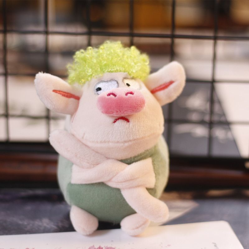 Plush Cartoon Green Adorable Pig Keychain Miniature Soft Stuffed Bags For Toy_voghion.com