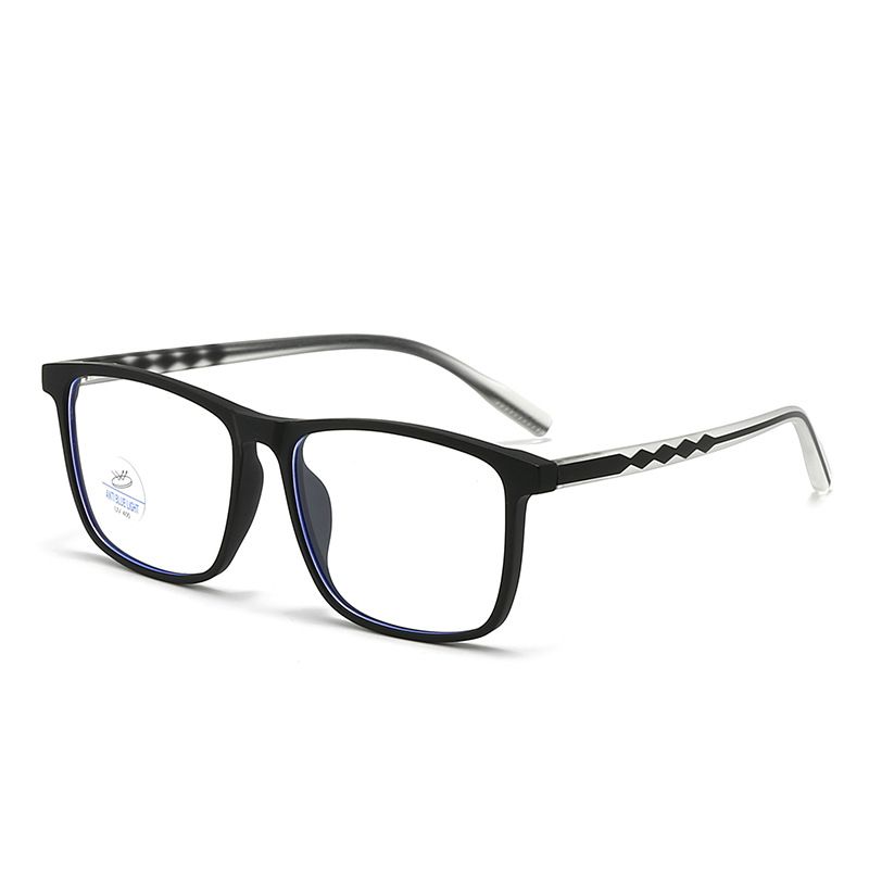 New Goggles Fashion Square Men's and Women's TR90 Frame Anti Blue Light Glasses Flat Mirror 2383_voghion.com