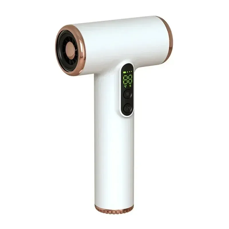 Wireless USB Cordless Portable Travel Rechargeable Strong Wind Low Noise 3 Gears Hair Dryer With Lcd_voghion.com