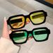 Nouvelles lunettes de soleil personnalisées de célébrités d'Internet de couleur bonbon épissées de même style à la mode résistantes aux UV_voghion.com