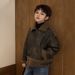 Boys 2025 Autumn And Winter New Retro Cross Border Coat Thickened Short High End Fur Motorcycle Jacket_voghion.com