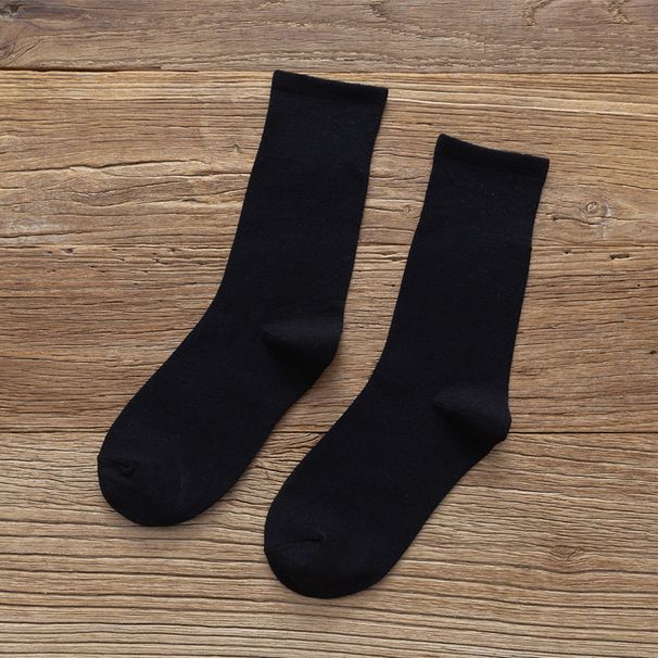 Autumn New Women's Slouch Breathable Sweat-Absorbing Solid Color Long High Tube Socks_voghion.com