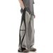 Herren Streetwear Cargohose – Double-Zip Tech Joggers (Olivgrün/Rot, Polyestermischung, M-3XL)_voghion.com