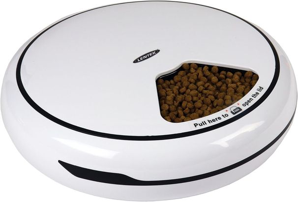 Mangeoire automatique pour chat à 5 repas, distributeur d'aliments humides ou secs pour animaux de compagnie, mangeoires automatiques pour animaux de compagnie avec minuterie, Futterautomat Katze, Futterautomat Katze Nassfutter, Wei_voghion.com