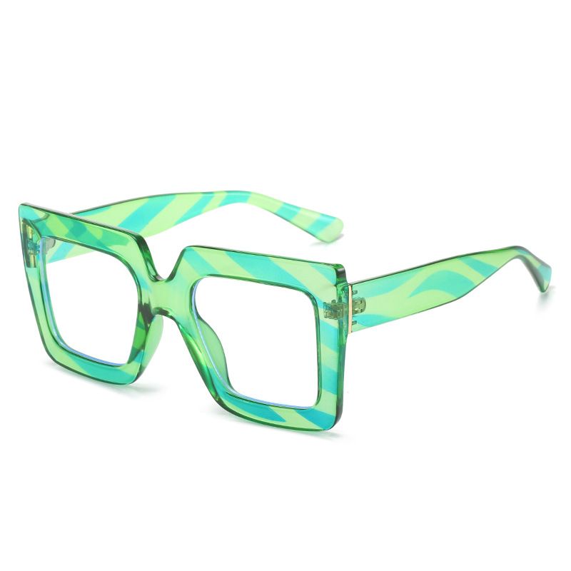 2023 Large blue light for women's fashionable thick square computer glasses with minimalist frame eyes_voghion.com