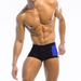 UXH Herren Multi-Color Patchwork Craft Boxer Vier-Ecken Badeanzug Strand Shorts Eng Anliegende Dreidimensionale Schwimmen_voghion.com