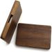 Portable Holder For Men And Women, Business Gift, Solid Wood Credit Card Case, Rectangular Magnetic Clasp Box_voghion.com