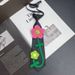 Niedliches, einzigartiges, lässiges, kurzes, trendiges Blumen-Krawatten-Set – kein Knoten erforderlich_voghion.com
