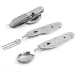 Camping Tableware Set Stainless Steel Folding Fork Spoon Knife Bottle Opener Removable Tableware Travel Kitchen User Portable_voghion.com