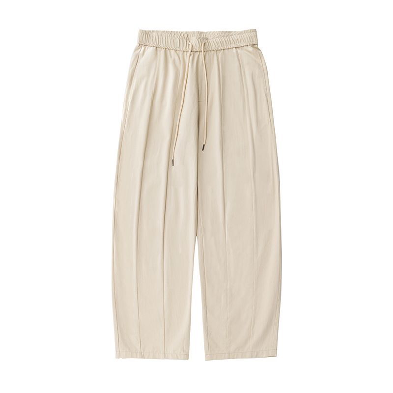Men's Clothing Men's Spring And Summer New Loose Drape Slightly Tapered Bloomers Split Designtrousers_voghion.com