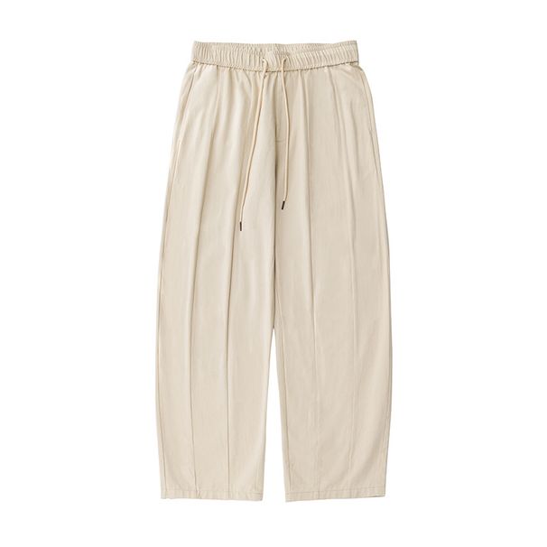 Men's Clothing Men's Spring And Summer New Loose Drape Slightly Tapered Bloomers Split Designtrousers_voghion.com