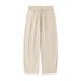 Men's Clothing Men's Spring And Summer New Loose Drape Slightly Tapered Bloomers Split Designtrousers_voghion.com
