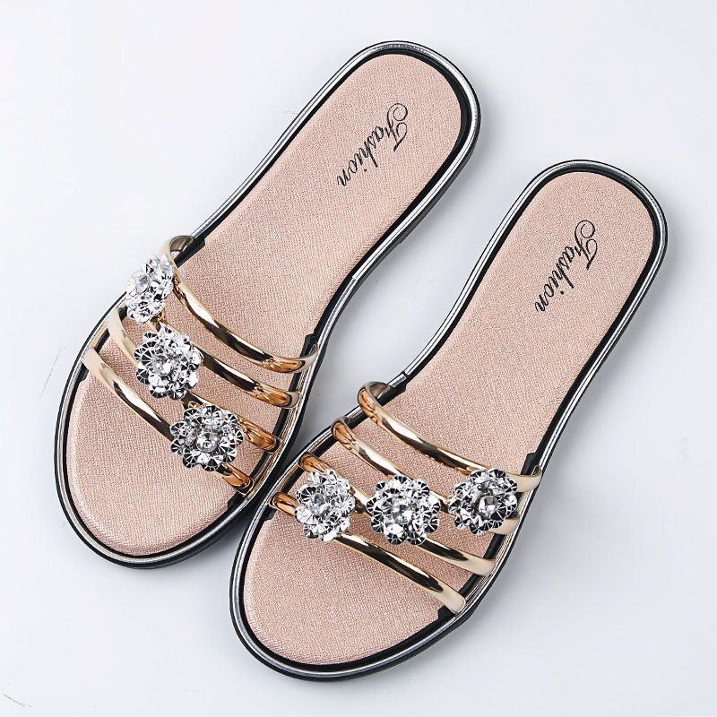 Nieuwe modieuze slippers voor alle maten, elegante en hoogwaardige Franse sandalen, platte strandpantoffels_voghion.com