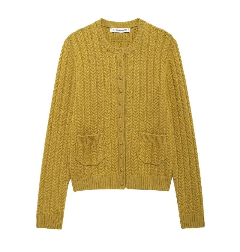 Abbigliamento donna autunno e inverno 2024 nuova moda di strada girocollo giacca a maniche lunghe in tessuto a otto fili_voghion.com