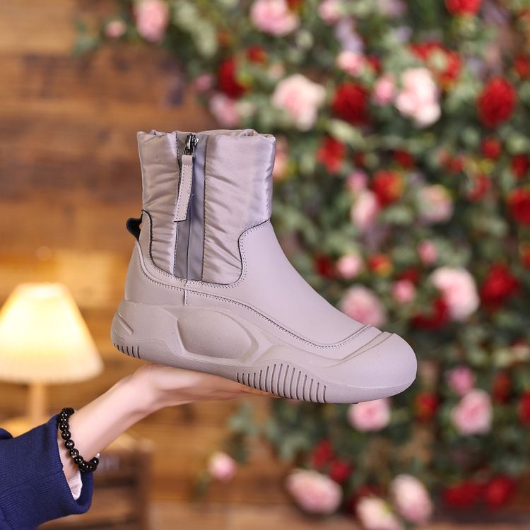 Autumn winter, with added fleece and increased thickness by 4cm, snow boots for women, winter shoes, 2024 new versatile_voghion.com