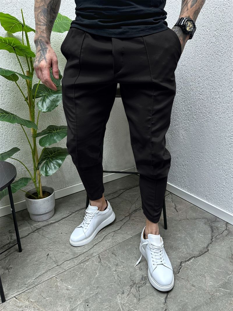Vår- och höstbyxor för män, tryckta byxor, slim fit, cargobyxor, långbyxor, mode, löpning, casual, träningsbyxor för män_voghion.com