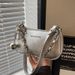 Design Silver Small Hundred, 2025 High Fashion New Single, Niche Crossbody, Shoulder Bag_voghion.com