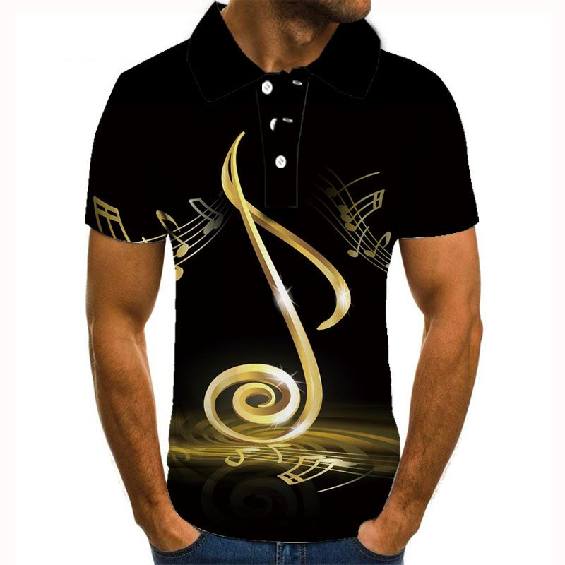 Polo da uomo 3D a maniche corte, casual estivo, moda maschile, polo da lavoro da uomo_voghion.com