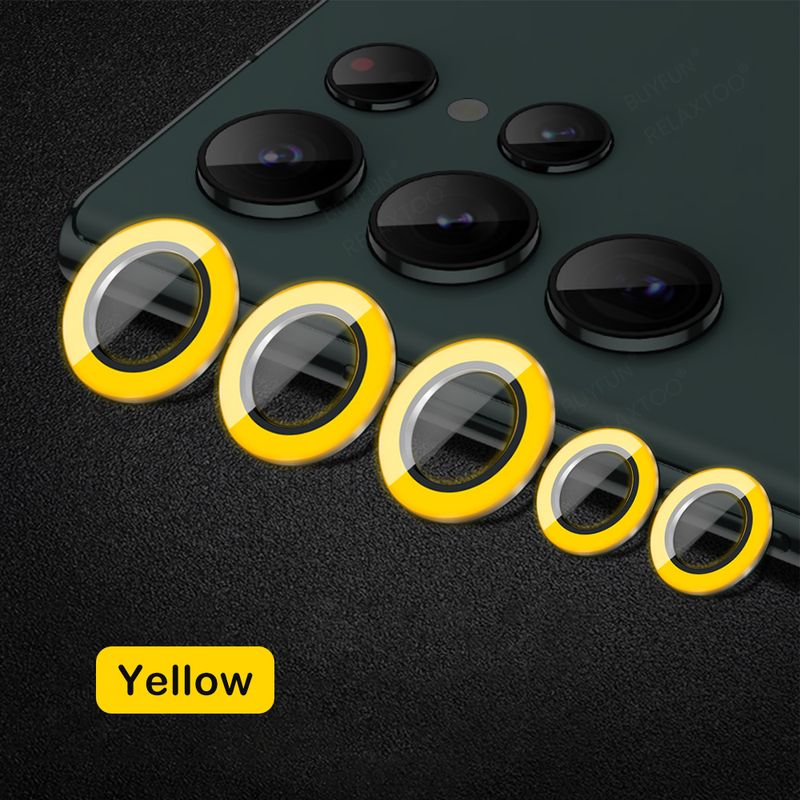 9D Gebogen Gehard Glas Camera Protector Cover Voor Samsung Galaxy S22 Ultra 5G Lichtgevende Lens Bescherm Ring Case Sumsung s22Ultra_voghion.com