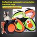 Pet walker reflekterande nylon automatiskt utdragbart hundkoppel_voghion.com