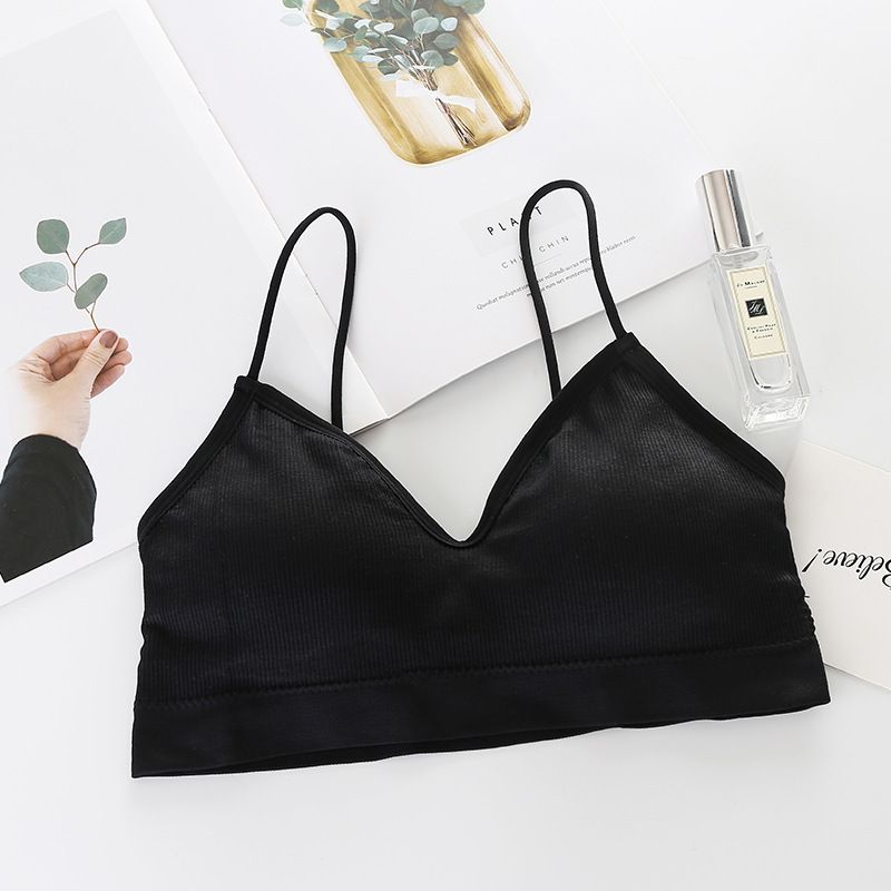 Women's Intimates Bear Beautiful Back Wrapped Chest Tube Girl High School Student No Steel Ring Bottoming Bra Camisole Vest Underwear Ladies_voghion.com