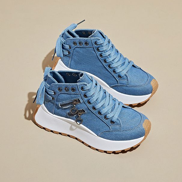 Daddy Schuhe Studentin Sport Plattform Erhöhung Schuhe Freizeitschuhe Atmungsaktiv_voghion.com