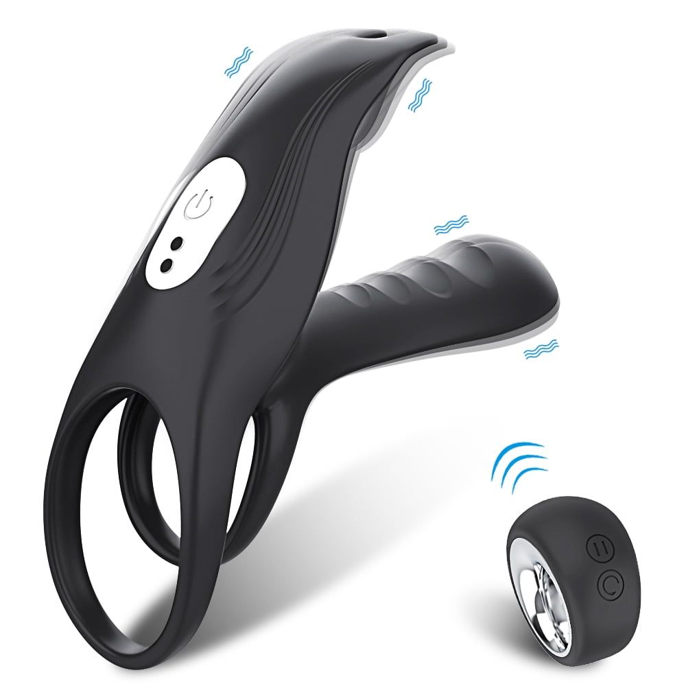 Anello vibrante, vibratore ad anello con 12 modalità di vibrazione e ricaricabile tramite USB, giocattoli sessuali per adulti in silicone per uomini_voghion.com