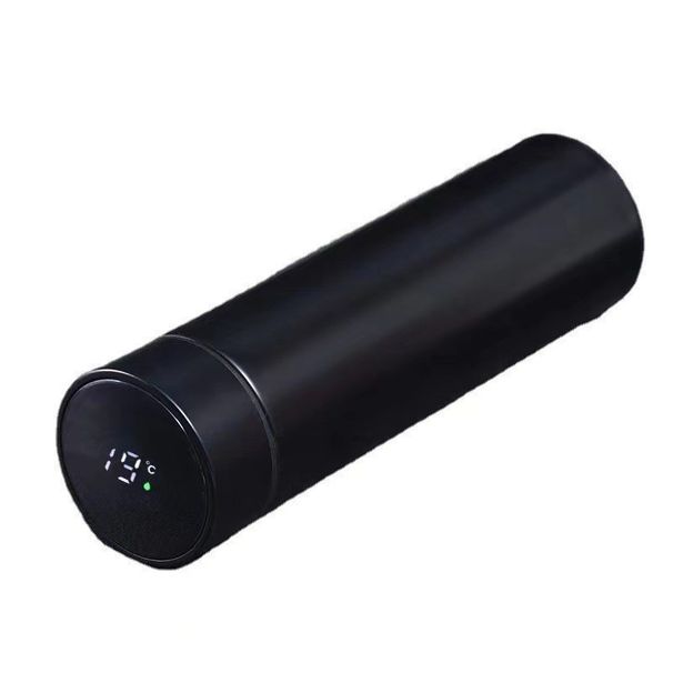 Smart Temp Display Travel Mug, 304 Stainless Steel Vacuum Cup With Tea Infuser, Frosted Flask Gift Set_voghion.com