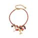 Colorful Handmade Woven Rope Niche Design Bracelet Ethnic Style High-end Pearl Pendant Jewelry_voghion.com