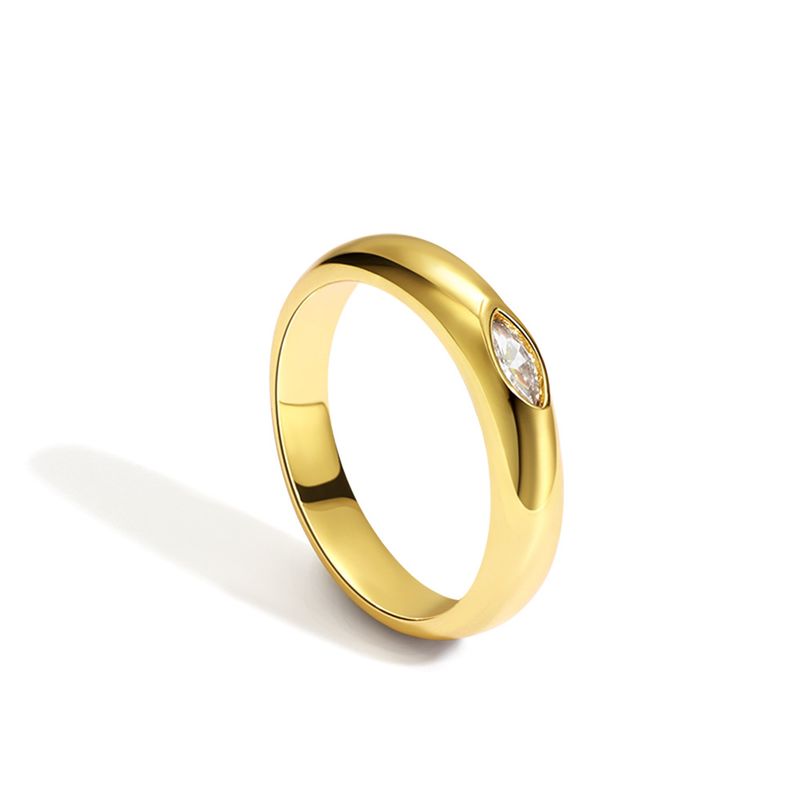 Kopparpläterade K-guld diamant parringar mode klassisk romantisk handsmycken kvinnliga accessoarer trend_voghion.com
