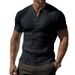 Herren-Fitness-Stretch-Henley-Hemd mit Gewinde_voghion.com