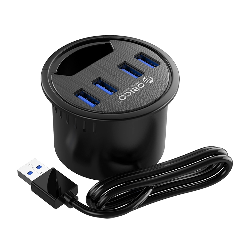 USB3.0 Port Multifunction Desktop Hub(Black)_voghion.com