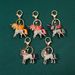 Cute Creative Color Diamond-encrusted Little Pegasus Unicorn Rainbow Horse Alloy Keychain Jewelry Bag Pendant_voghion.com