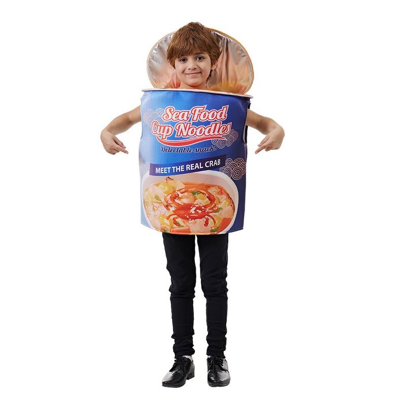 Halloween bowl noodles costume Fun seafood instant noodles onesie party performance costume costume_voghion.com